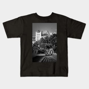 300 Years Of New Orleans In Black And White Kids T-Shirt